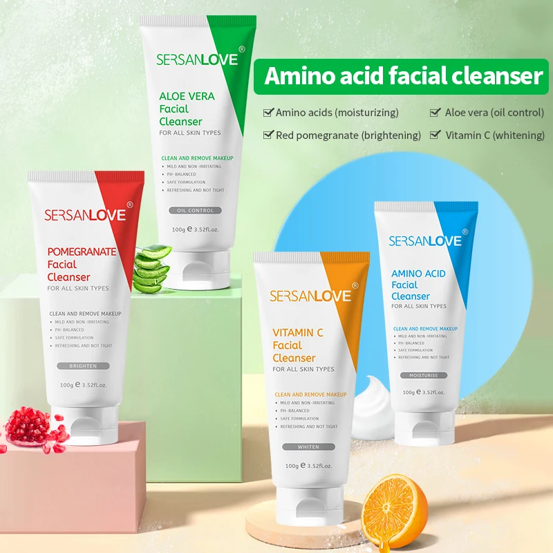 Средство для глубокого очищения кожи sansallove vegan aloes vera