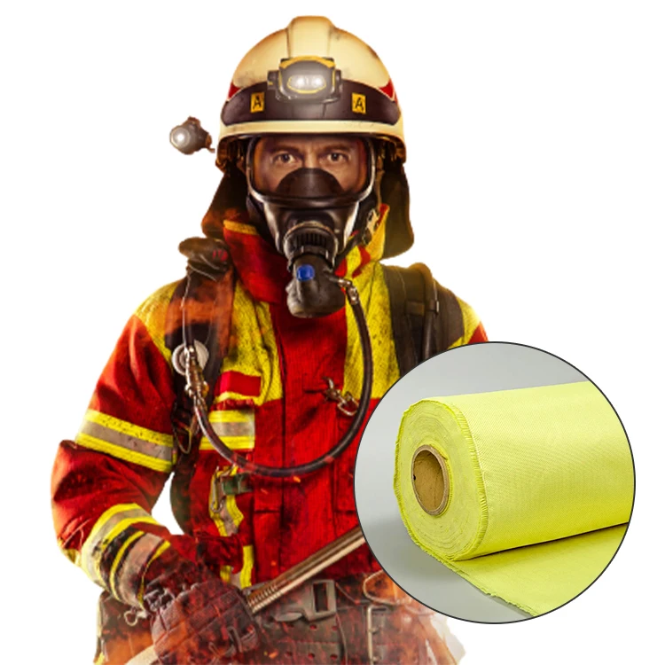 Flame Retardant Coverall Firefighter Overalls Aramid Safety Suit Material 1414 Aramid Fiber Fabric Professional Manufacturer