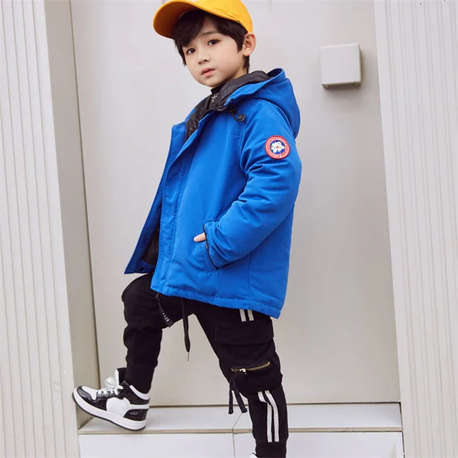 
GLM0474 New Design Kids Boys Winter Coats Hooded Outdoors Custom Windbreaker Ski Waterproof Windproof Jacket 