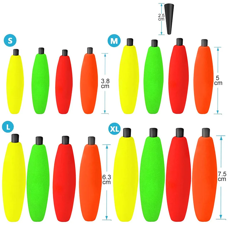 European Style Multi-Color Oval Floating Accessories Long Casting Fishing Tools for European and American Fishers