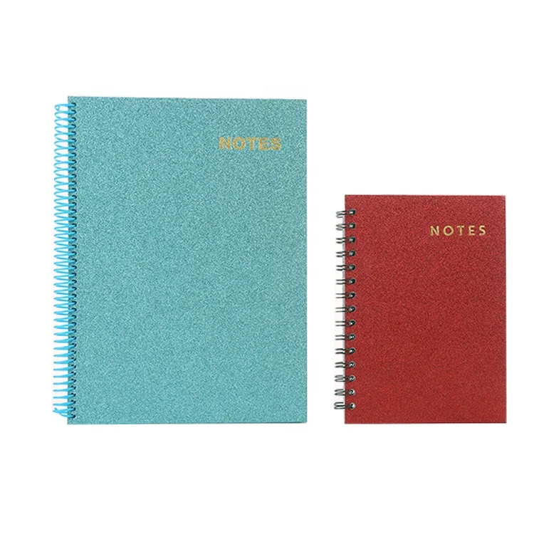 Financial hand book new simple notepad pu leather paper gird planner diary Custom logo printing Wholesale spiral notebook