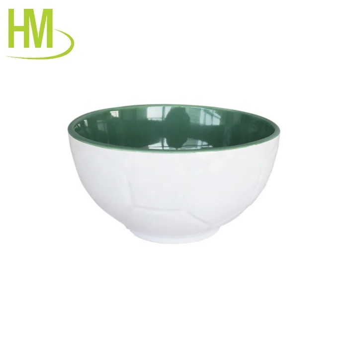 embossed inner color ceramic soup bowl stoneware ceramic football bowls