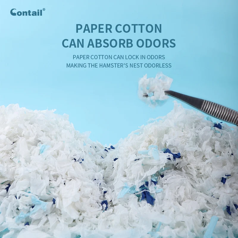 Wholesale Hamster Paper Cotton Mat Deodorant Absorbent Breathable Golden Bear Bedding Padding for Small Pet