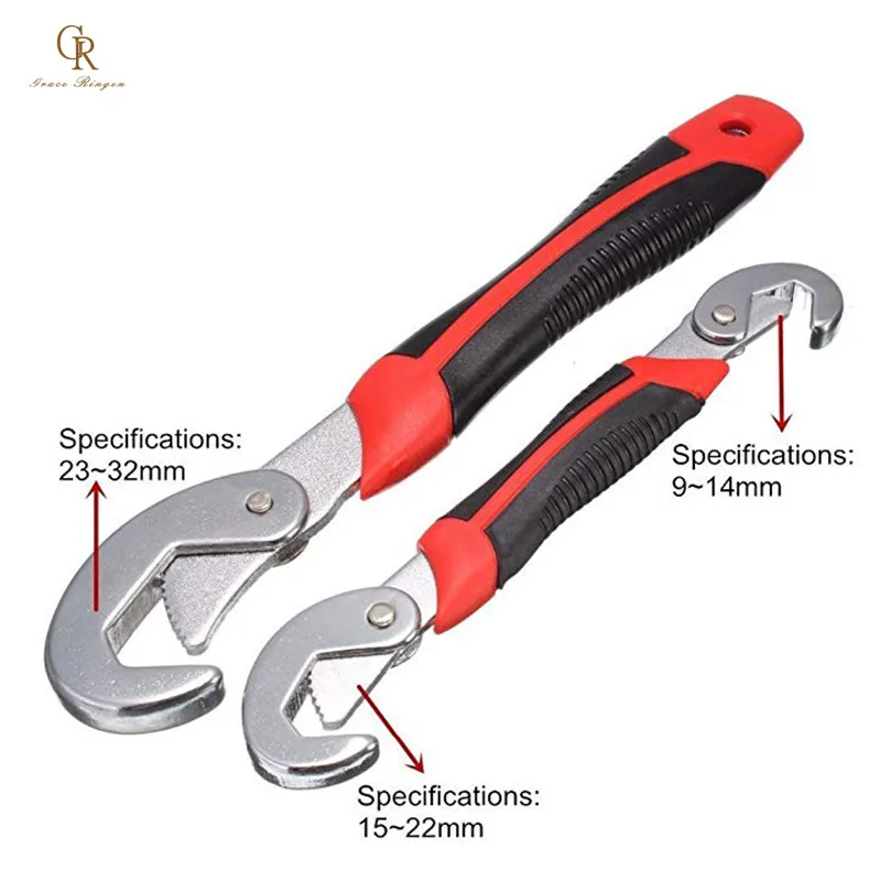 keys Wrench Set Universal keys 2pcs 9-32mm Multi-Function Adjustable Portable Torque Ratchet Oil Filter Spanner Hand Tools