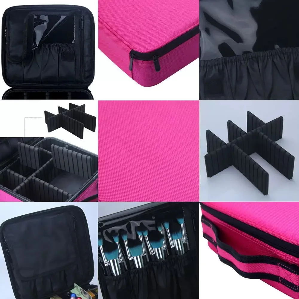 Портативная дорожная водонепроницаемая сумка для кистей для макияжа, портативная нейлоновая сумка для туалетных принадлежностей