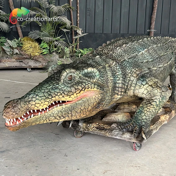 Electronic simulation crocodile amusement park electronic simulation equipment