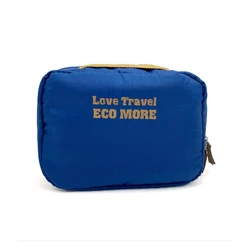 Eco Friendly Material Recycled PET Rpet Travel Toiletry Bag Sustainable RPET Fabric Mens Wash Bag