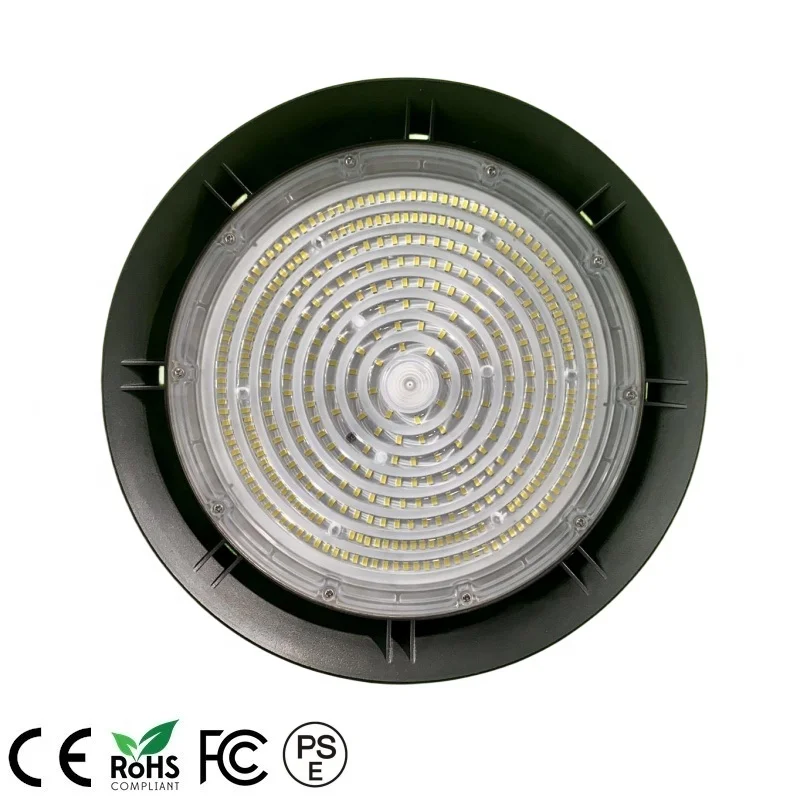 200W UFO High Bay Light with IP65 Waterproof Rating and 110 Beam Angle for Wide Area Illumination