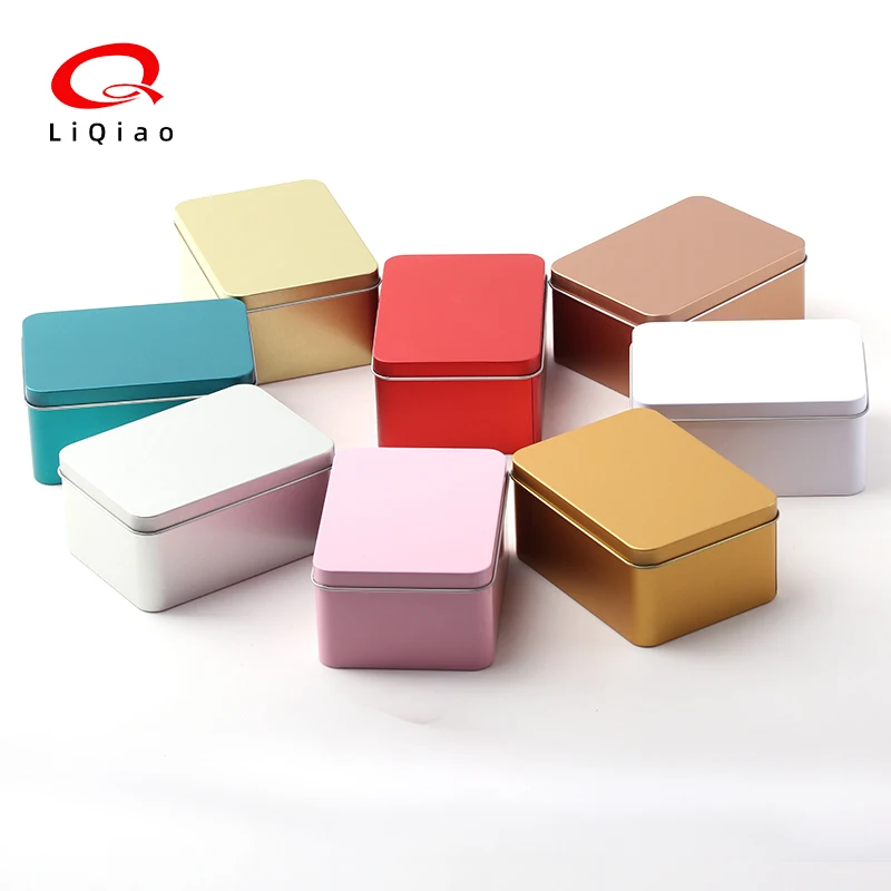 Wholesale Metal Tin Food Grade Square Metal Packaging 125mm*90mm*60mm Metal Tin Boxes
