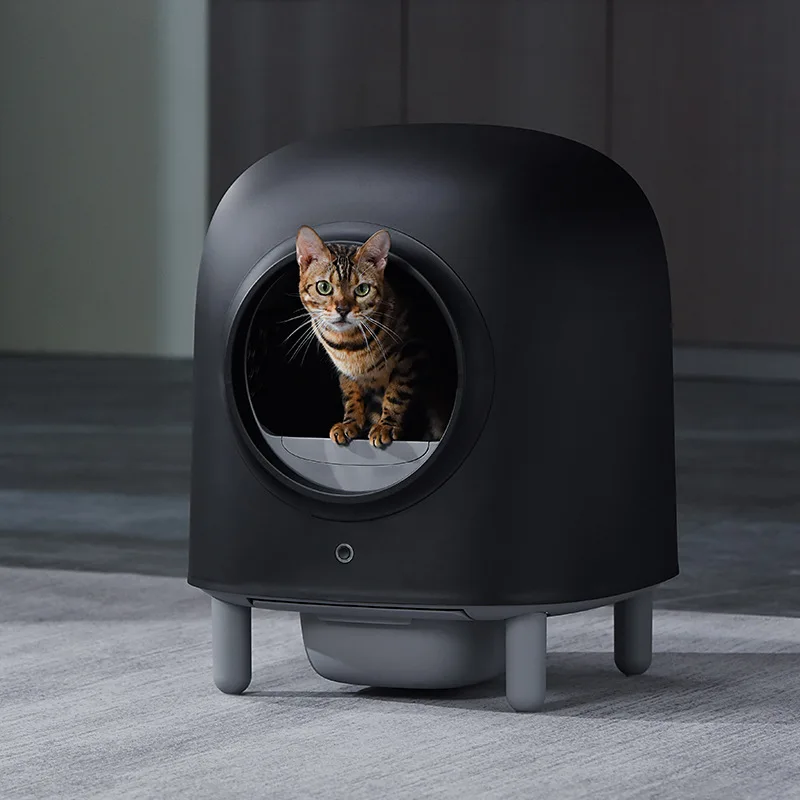 Smart Cat Litter Box Deodorizing App Cleans Electric Cat Toilet Large Fully Automatic Cat Litter Box