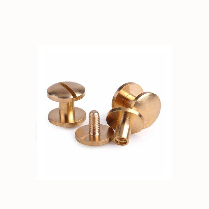flat head slotting brass rivets for leather craft