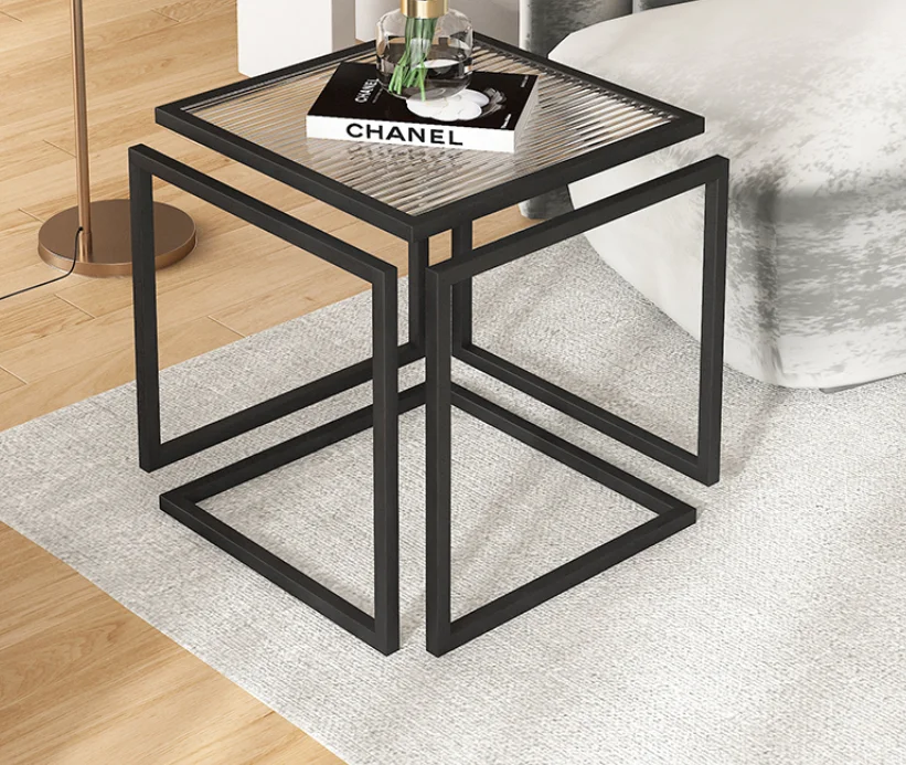 Bedside Cabinet Table Bedroom Solid Wood Legs Nordic Bedside Nightstand Side Table