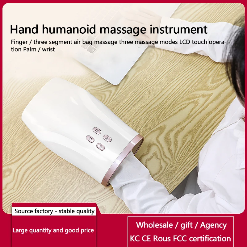 2022 hand massager mechanical intelligent massage tapping rechargeable hand wireless hand massager