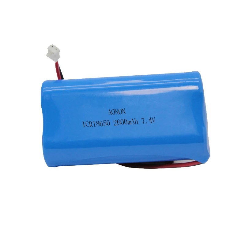 IEC62133 CB certified 18650 2S1P battery pack 7.4V 2600mAh with CE/RoHS/MSDS/UN38.3 certificates