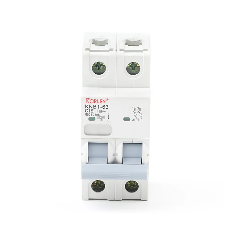 Korlen Best Selling ODM/OEM Factory Circuit Breakers 63A 50A 40A B/C/D MCB Current Overload Protection AC Mini Circuit Breaker