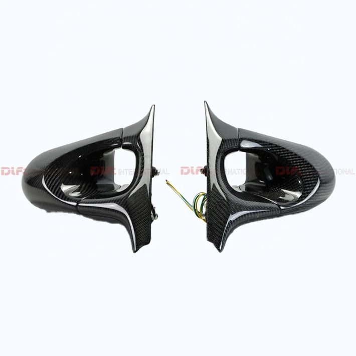 For Nissan Fairlady Z33 350Z Carbon Fiber  Rear View Aero Mirror Replacement (Left Hand Drive Vehicle)