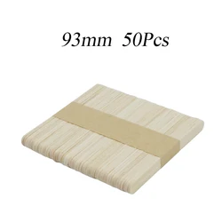 50/100pcs Ice Cream Popsicle Sticks Natural Wooden Sticks Ice Cream Spoon Hand Crafts Art Ice Cream Lolly Cake Tools
