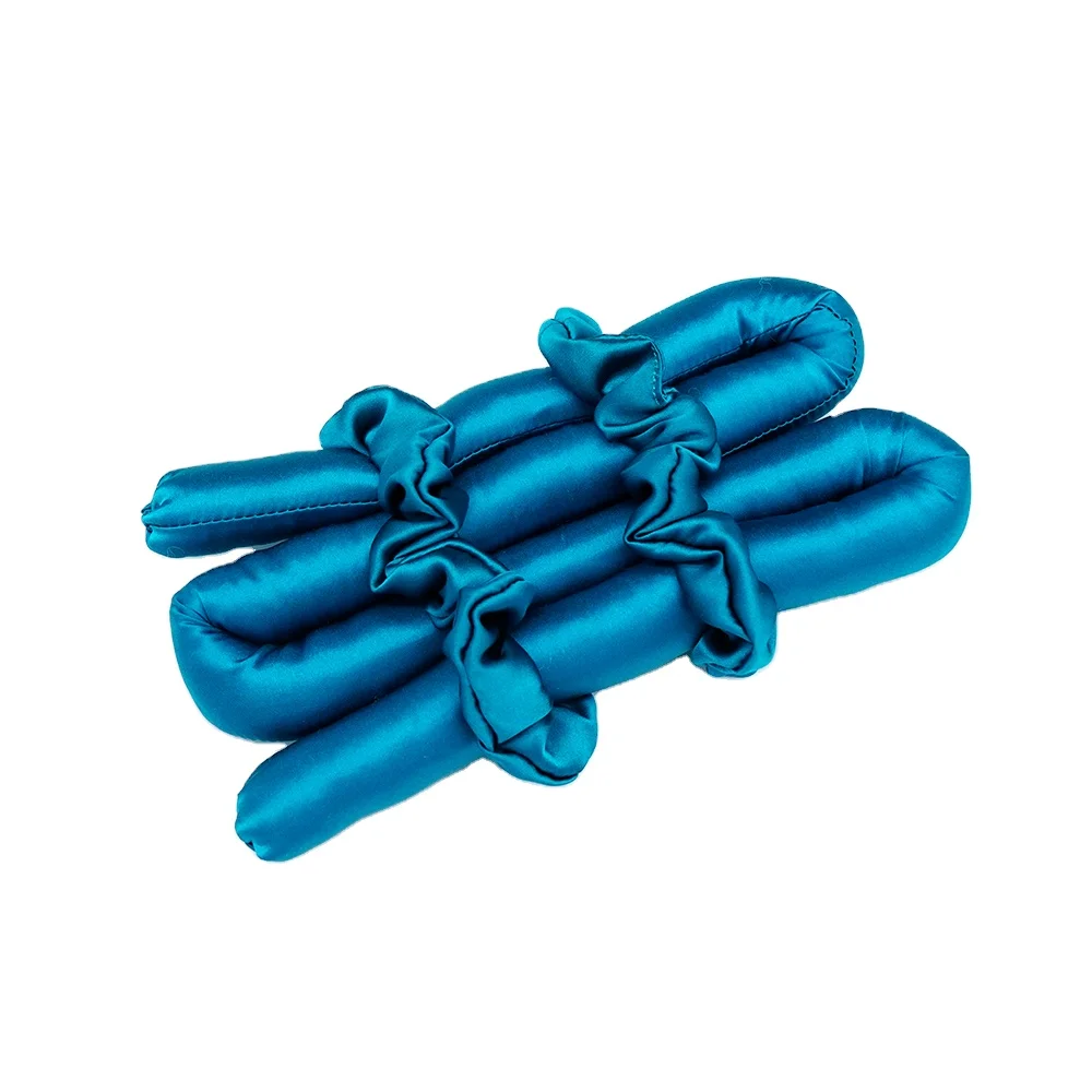 Высококачественная шелковая плойка без тепла, повязка на голову, заводская цена, шелковая Плойка для волос для женщин