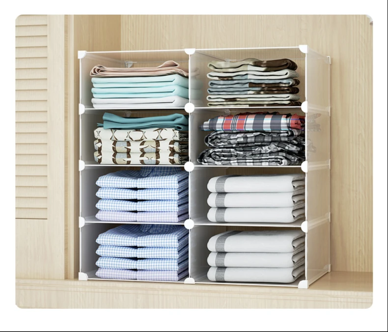 
Smart-Furn wardrobe closet organizer cube storage box for clothe plastic foldable cabinet in bedroom large stackable shelf rack 