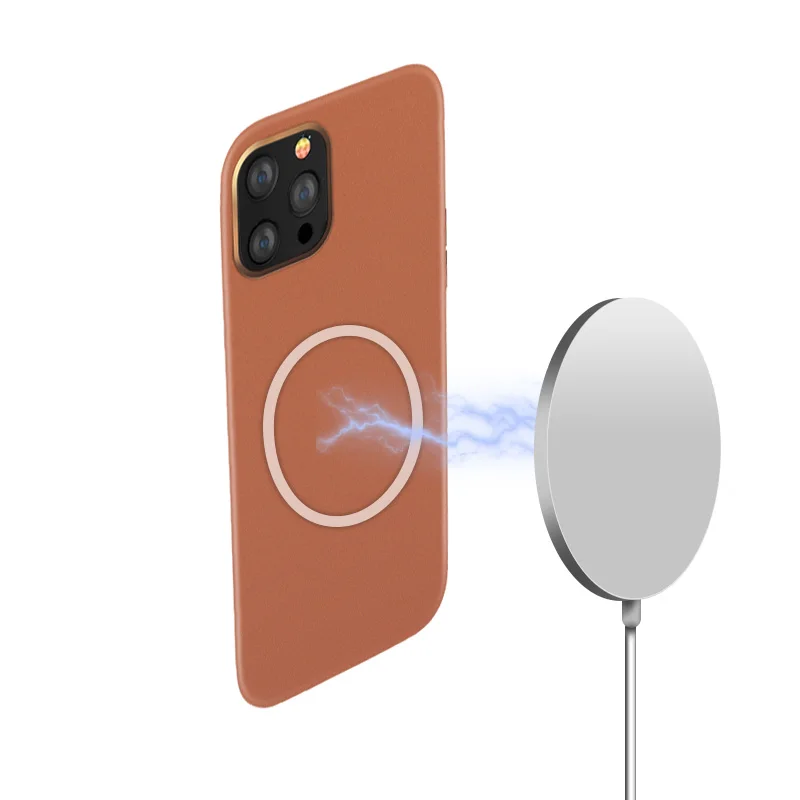 
Роскошный ручной кожаный чехол для телефона Магнитный чехол для iPhone 12 12mini 12 pro 