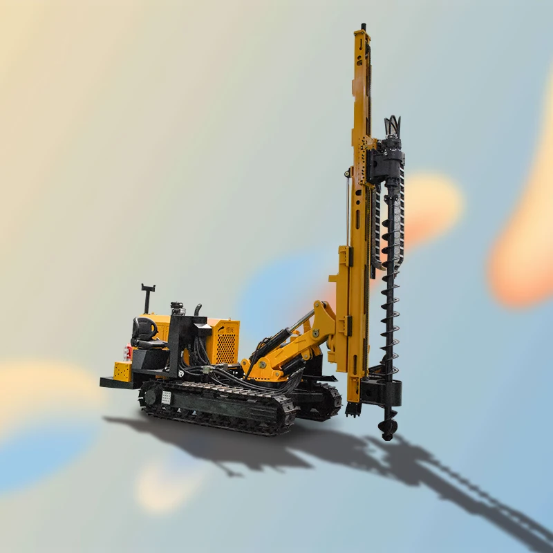 drop hammer screw pile drilling machines pneumatic mini bore solar panel pile drilling machine