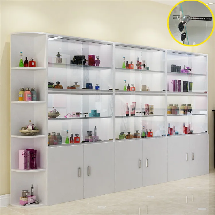 Cosmetics Retail Shop Furniture Design Shopping Mall Supermarket Display Cabinets For Cosmetics
