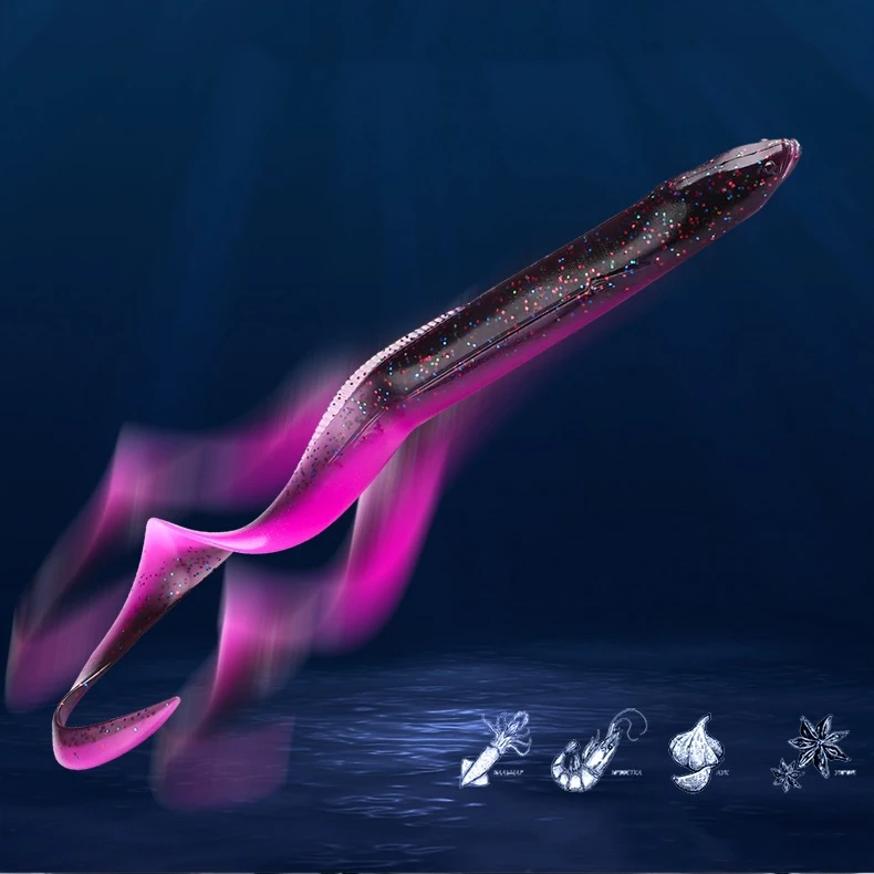 Spot Wholesale soft bait 15cm 20cm Lead Head Hook Long-distance Cast Sea Fishing Freshwater Eel Artificial Lures