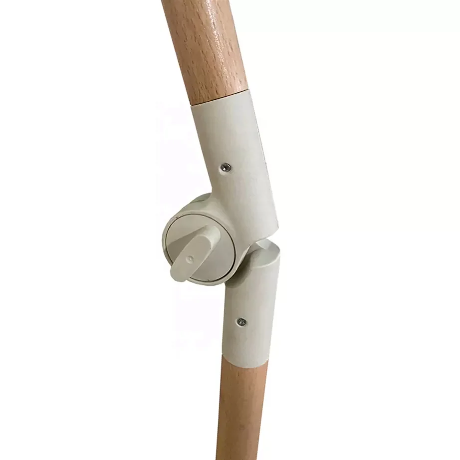 custom luxury wooden garden  beach umbrella with tassels