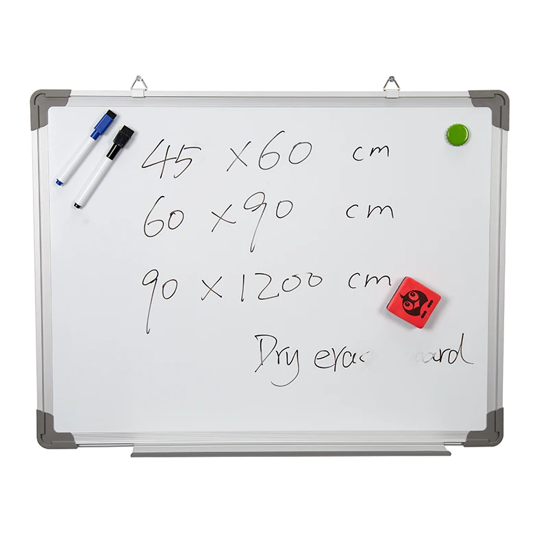 120x90 Home Children Office Conference Hanging Aluminum Writing Board Double Sided Erasable Magnetic Marker Dry Erase Whiteboard