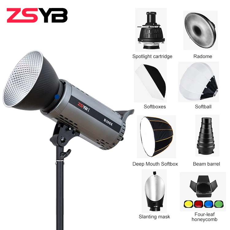 ZSYB Photographic Lighting New Arrival 200w 2700-6500K Dimmable Led Moving Camera Video Light With Professional Photography