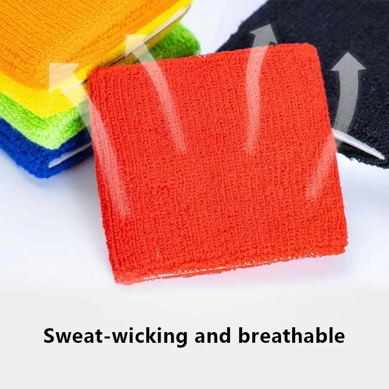 Factory Wholesale Price Thin Sweat absorption Wrist Brace football tennis sport wristbands sweatband with logo custom for Unisex