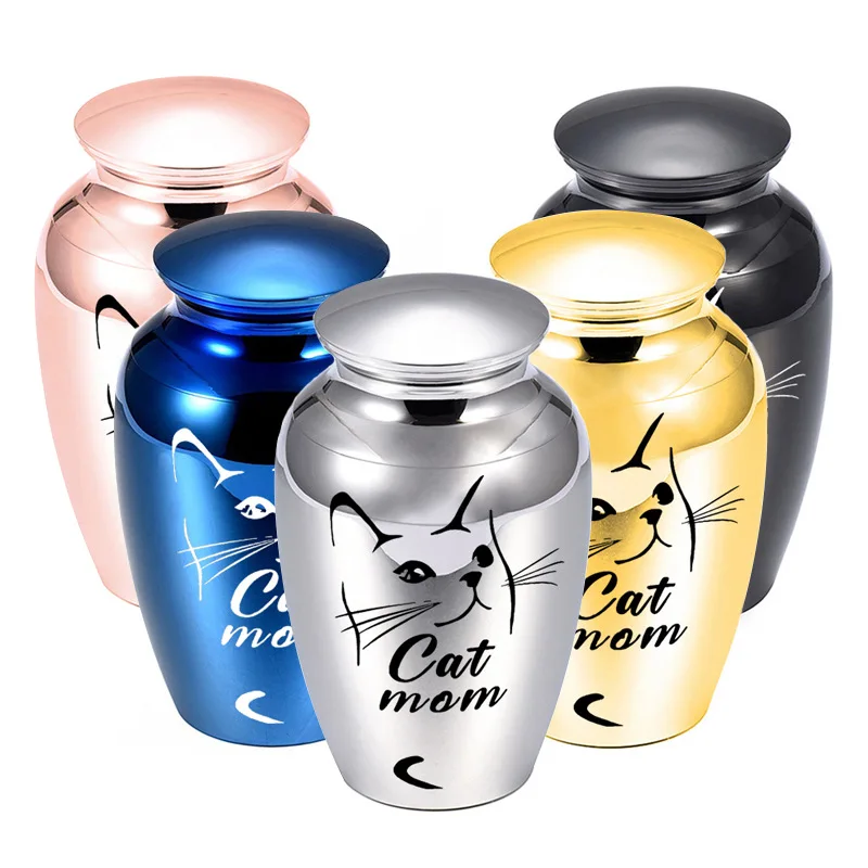 Металлическая шкатулка для домашних животных влагостойкая из алюминиевого сплава памятная урна собак и кошек