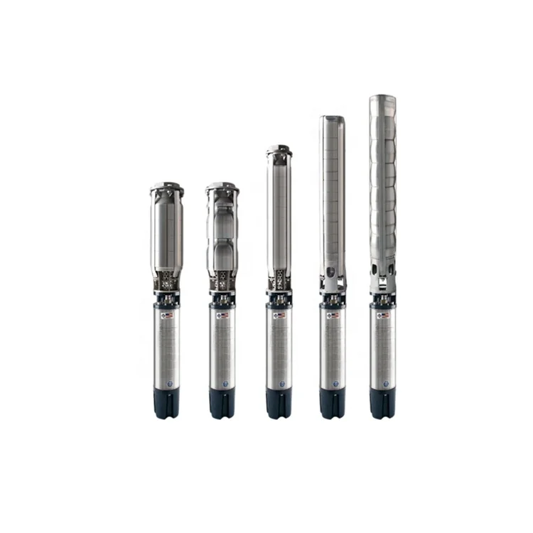 stainless steel deep well borehole multistage submersible centrifugal water pump and water pumps spare parts and motor