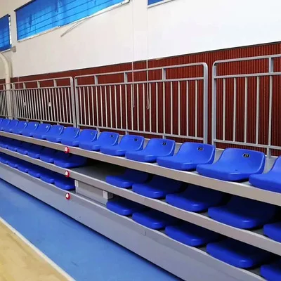 Indoor Telescopic Bleacher Stadium Retractable Grandstand Seats Indoor Basketball Court Spectator Temporary Stands