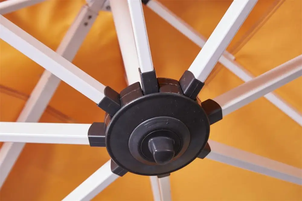 2.5 x 2.5m 3x3m Patio Offset Parasol Umbrella Cantilever Hanging Sun Shade Canopy Shelter 360 Rotation with Cross Base