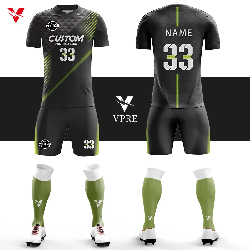 Wholesale Custom Sublimation Digital Print Duick Dry Football Soccer Jersey Shirt Uniform Wear For Team