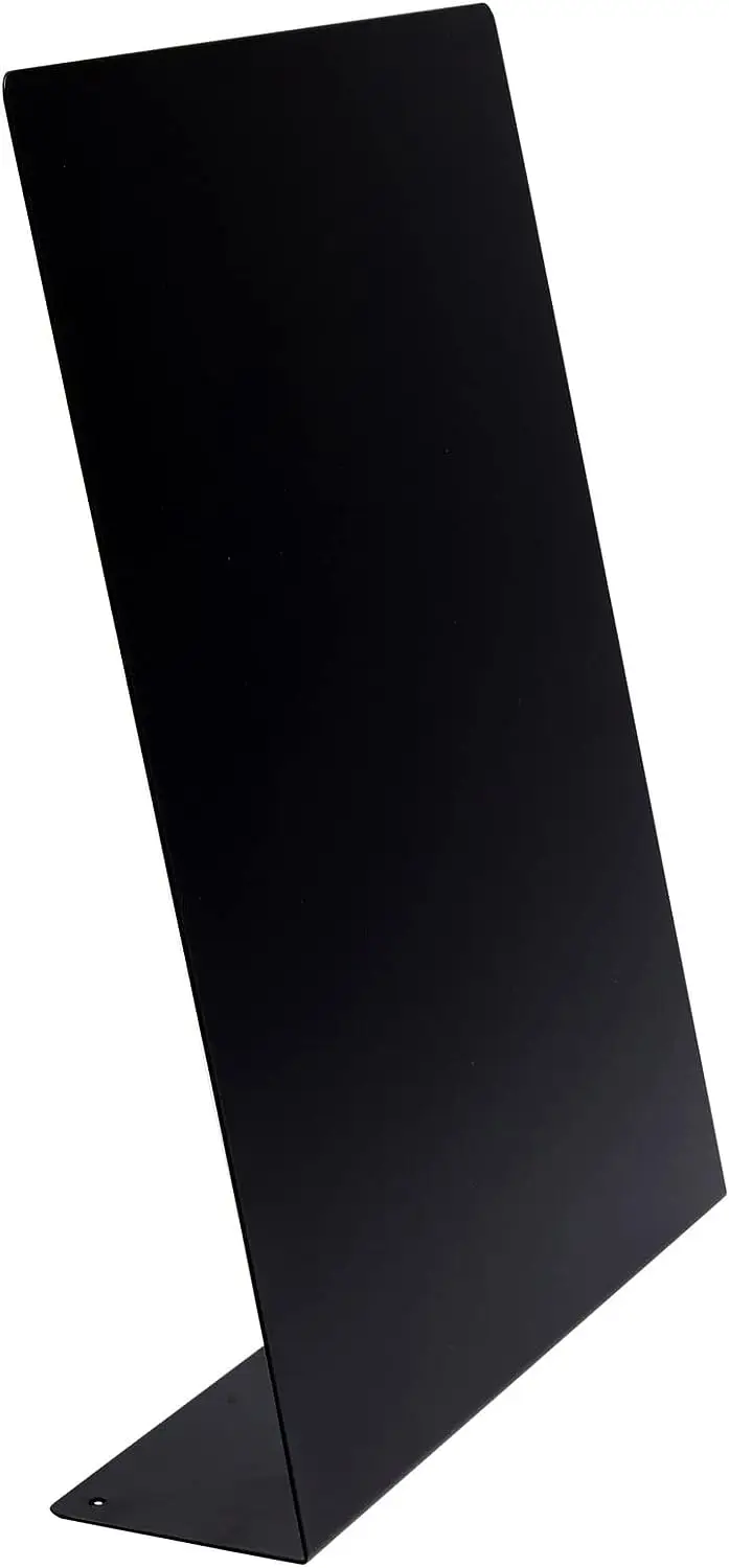 Black Dry Erase Memo Display Bulletin Wall Board Tabletop Magnet Board Large Magnetic Metal Board For Magnets With Easel Stand