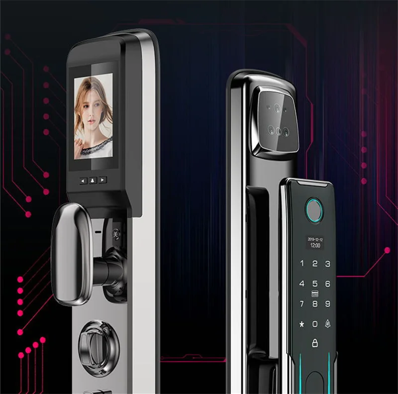 fingerprint digital smart door locks face recognition lock smart lock with 3d face recognition and camera wifi