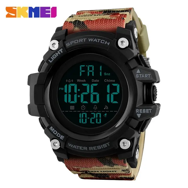 SKMEI 1384 2024 Shockproof 2 Time Sport Watch Stopwatch Count Down Mens Digital Watches Waterproof Soft Clock For reloj hombre