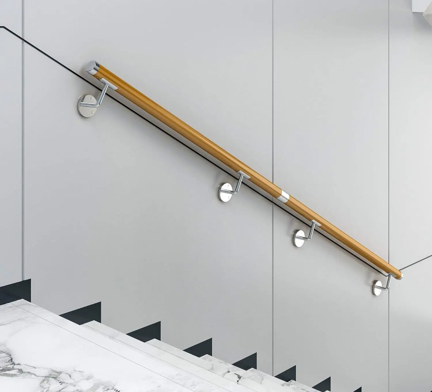 Spigot 2205 steel handrails with tempered glass fence panel for swimming pool frameless glass handrail black steel