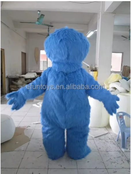Efun MOQ 1 PC Custom Adult Size Sesame Street Cookie Monster Mascot Costume for Sale