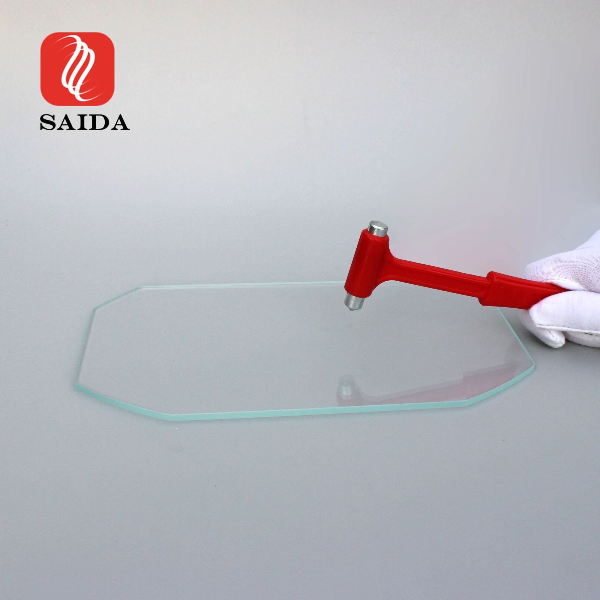 Saida Customized  4mm Thickness Ik09 High Impact Protective Tempered Cover Glass for Street Lighting With Double Size AR Coating