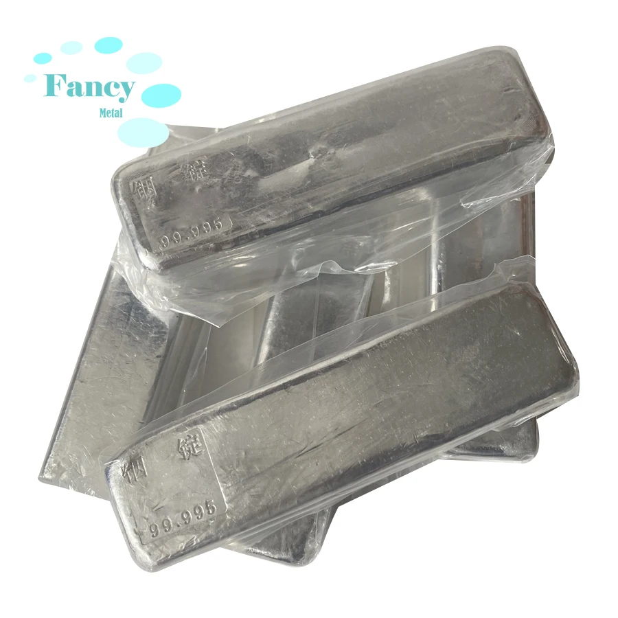 4N5 5N 6N 7N China High Purity 99.995% Indium Ingots Metal Sacrificial Anode Material In Ingots Indium