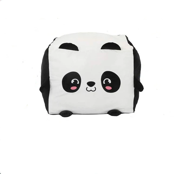 Nordic Kids Preschool Furniture Lazy Sofa Panda Design Beanbag Toy Storage