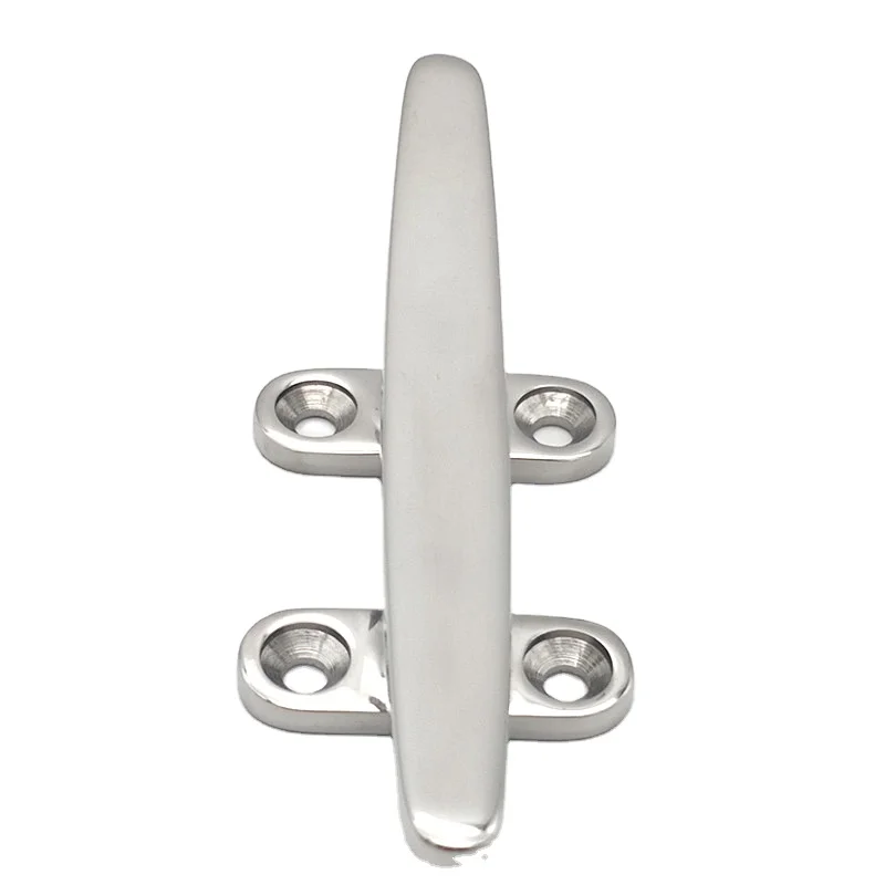 New style marine grade stainless steel rope cleat low flat cleat boat mooring cleat