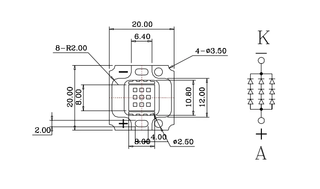 High power led ir light 850nm 10w led ir diode