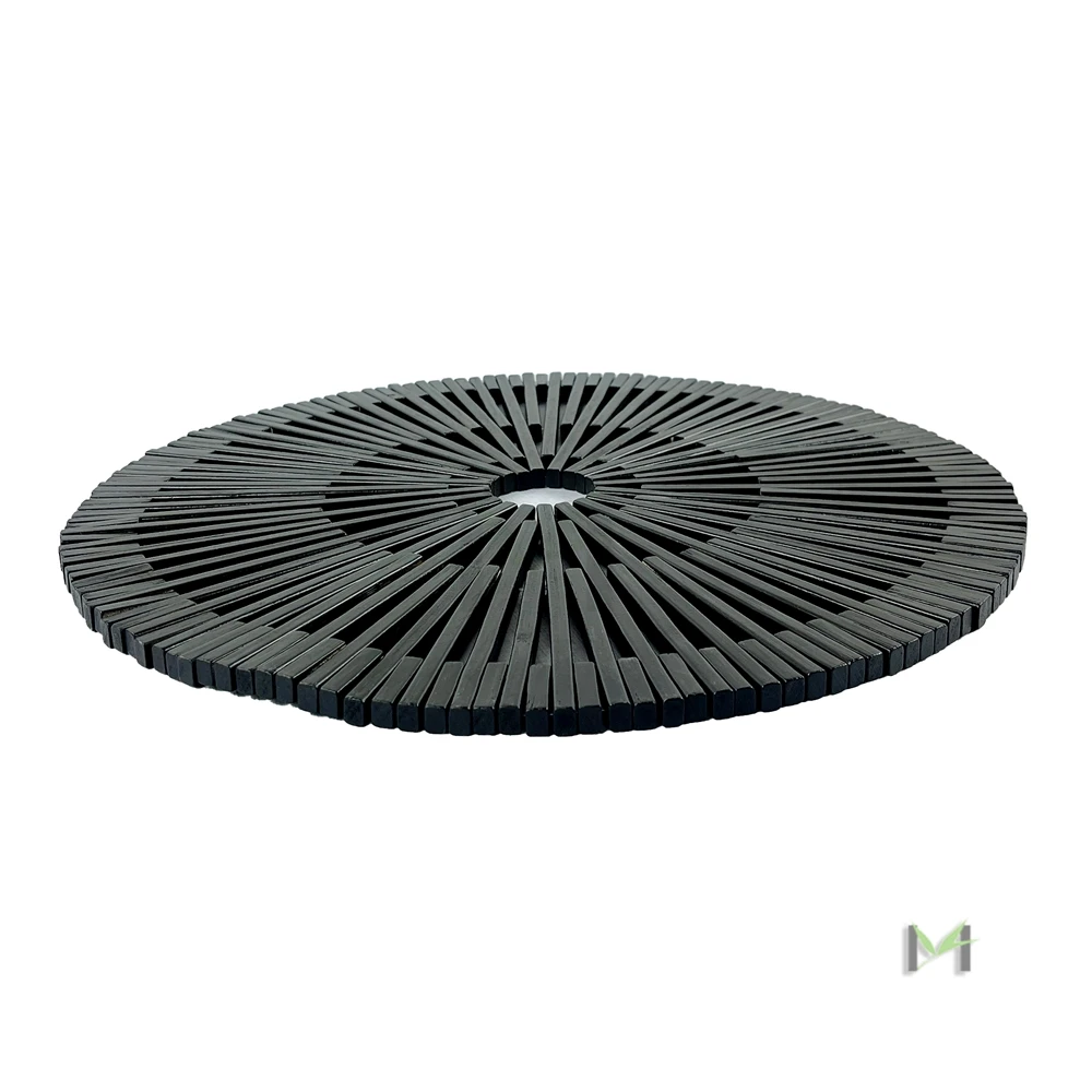 Custom Color Bamboo Trivet Mat , Round Hot Resistance Pot Holder ,Table Mats for Dining Tables