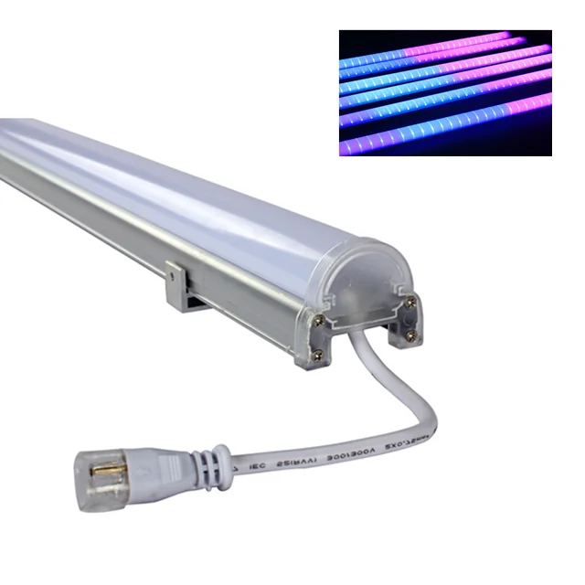 12V 24V 110V 220V открытый программируемых светодиодных барьер ограждения фасада здания светодиодные лампы DMX RGB светодио дный цифровая