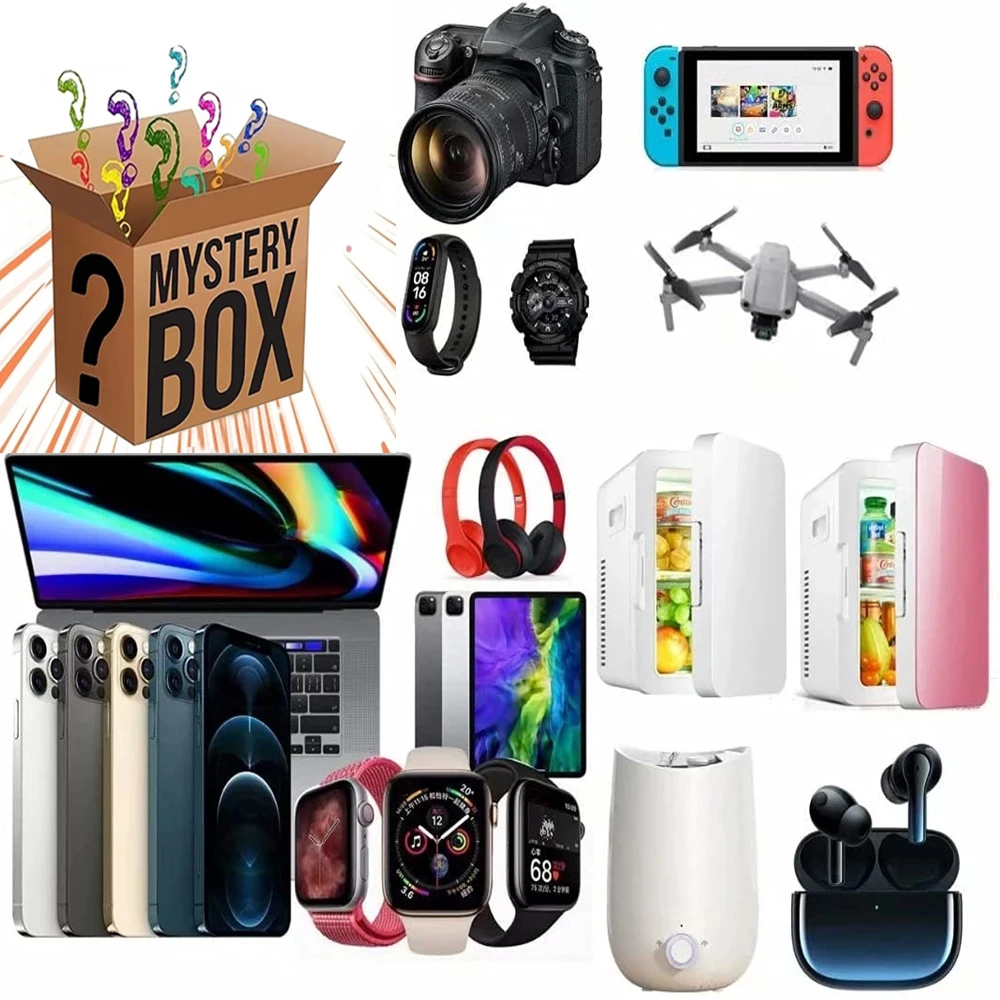 Gift Boxes Pack Surprise Lucky Mystery Boxes Electronics a chance to open Telephone Smart coffee makers bread toaster...