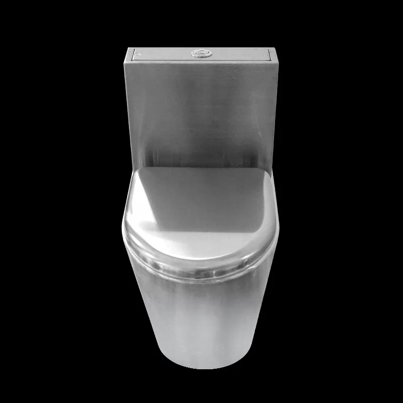 Kuge hot sale arab shataff toilet wc prison floor mount stainless steel toilet with nozzle
